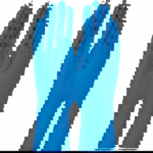 Disposable Gloves: Large, 8 mil Thick, Nitrile, Industrial Grade