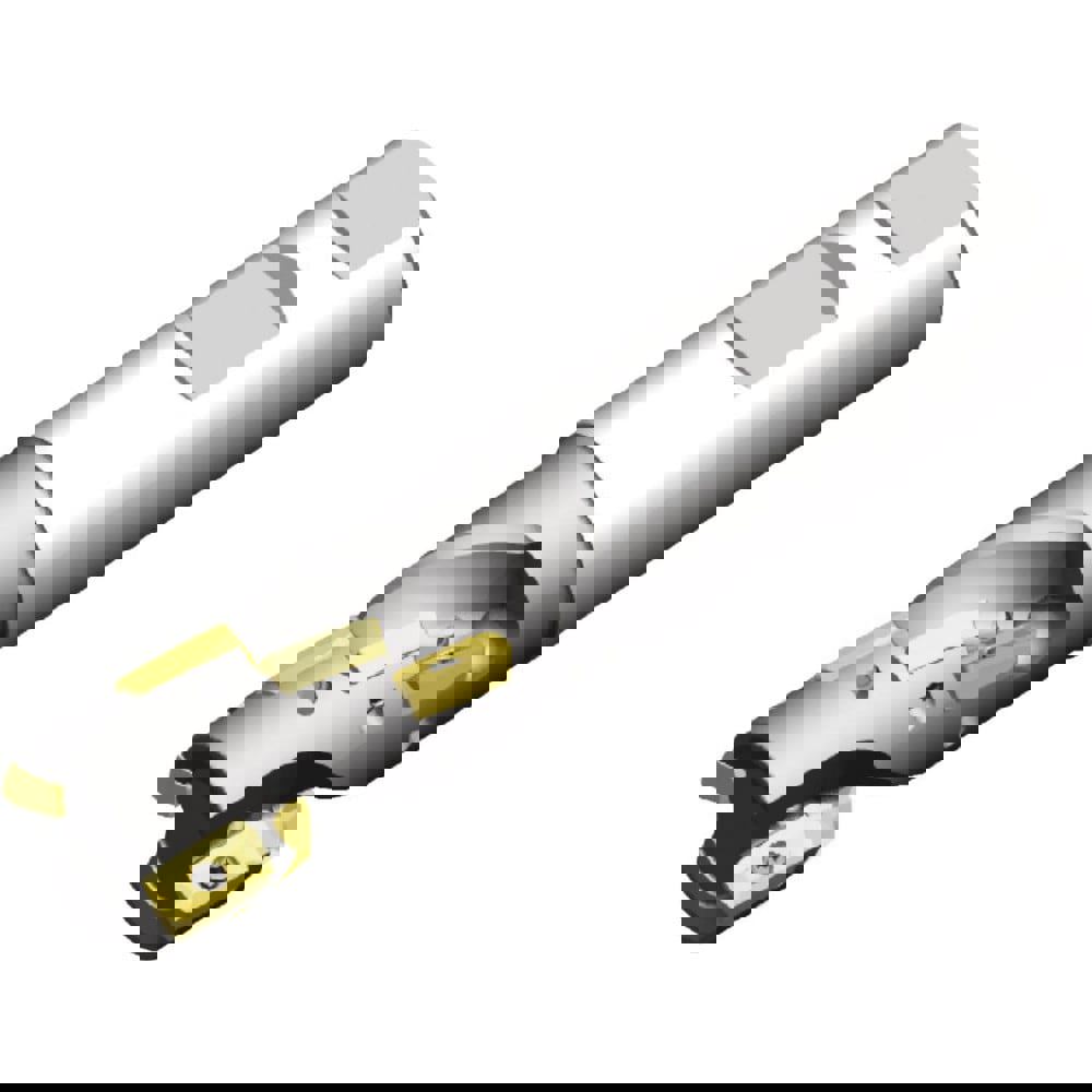 Indexable Square-Shoulder End Mills; Maximum Depth of Cut (Decimal Inch): 2.2500 ; Maximum Depth of Cut (Inch): 2-1/4 ; Cutter Style: VSM ; Shank Type: Weldon Flat ; Shank Diameter (Decimal Inch): 1.2500 ; Shank Diameter (Inch): 1-1/4