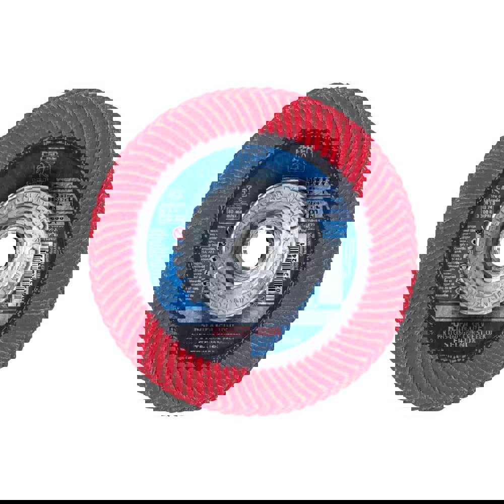 Flap Disc: 5/8-11 Hole, 60 Grit, Ceramic, Type 27