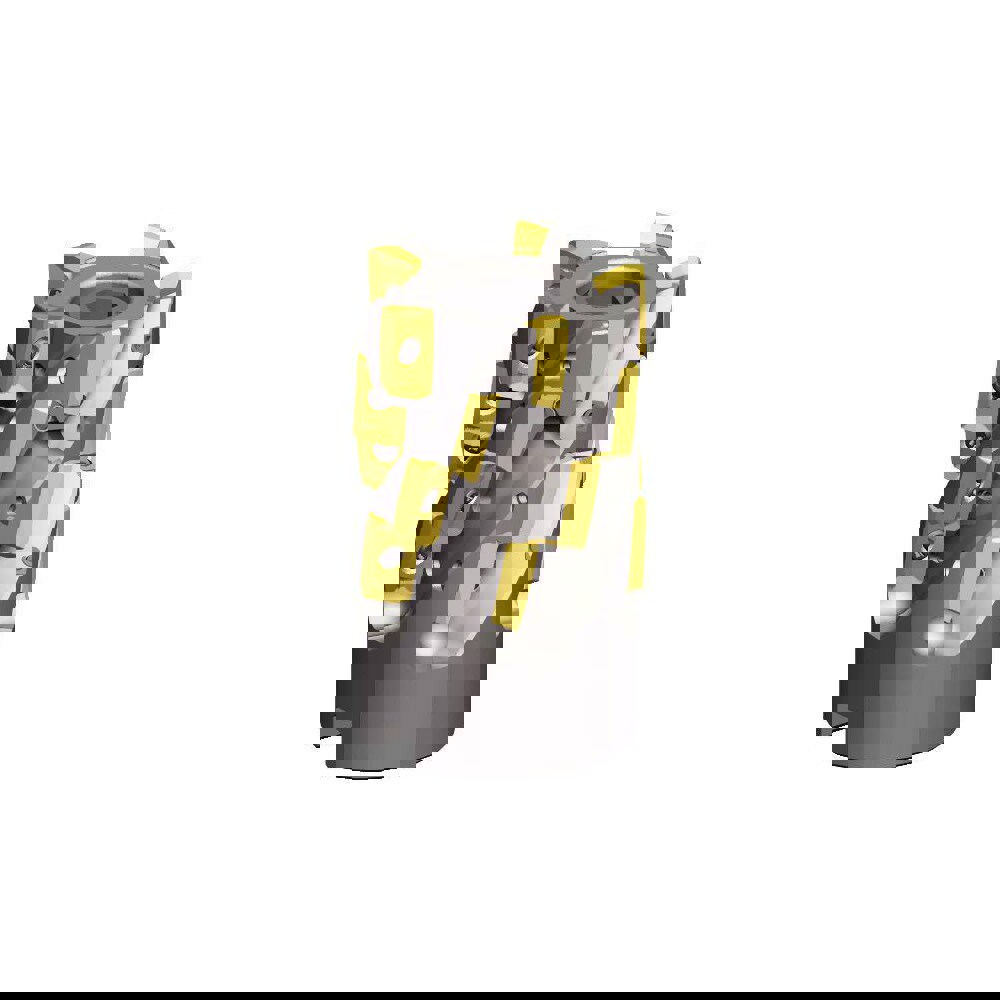Indexable Square-Shoulder Face Mills; Minimum Cutting Diameter (Decimal Inch): 2.5000 ; Maximum Cutting Diameter (Decimal Inch): 2.5000 ; Maximum Depth of Cut (Decimal Inch): 0.3940 ; Arbor Hole Diameter (Decimal Inch): 0.7500