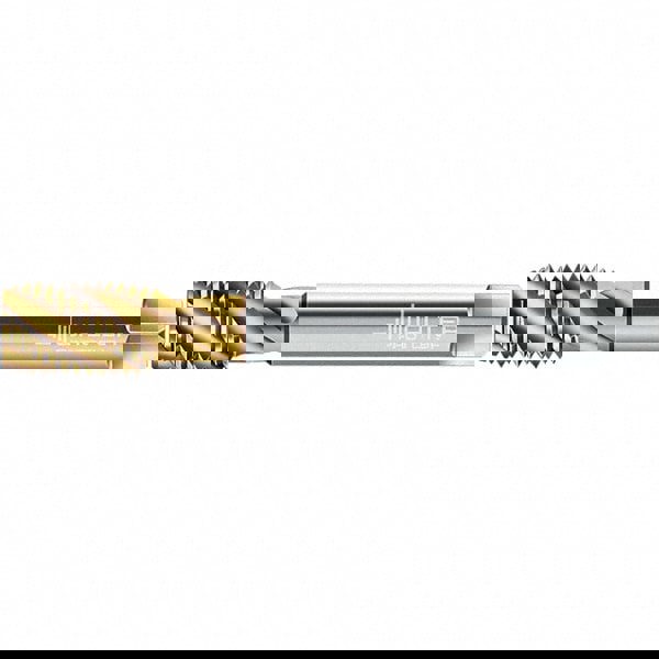 Spiral Flute Tap: M16x2.00 DIN 376, 3 Flutes, Semi-Bottoming, 6H Class of Fit, High Speed Steel, TIN Coated