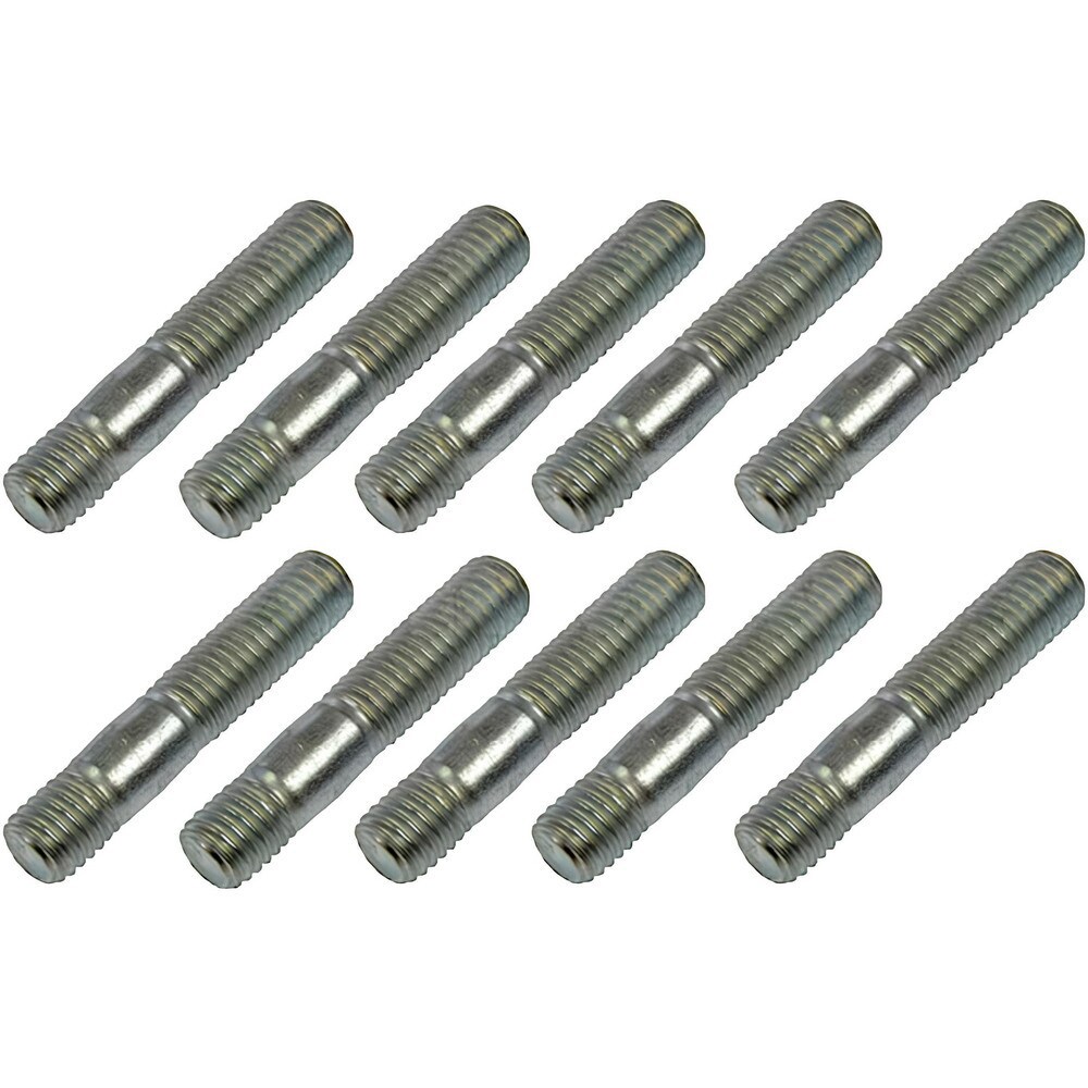 Unequal Double Threaded Stud: M10 x 1.5 Thread, 52 mm OAL