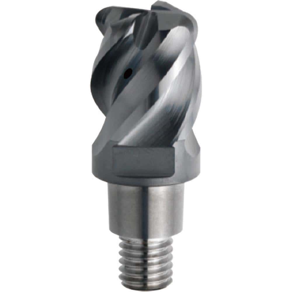 Corner Radius & Corner Chamfer End Mill Heads; Mill Diameter (mm): 10.00 ; Length of Cut (mm): 10.0000 ; Number Of Flutes: 4 ; Overall Length (mm): 29.1000 ; Corner Radius (mm): 1.00 ; Coating/Finish: AlCrN
