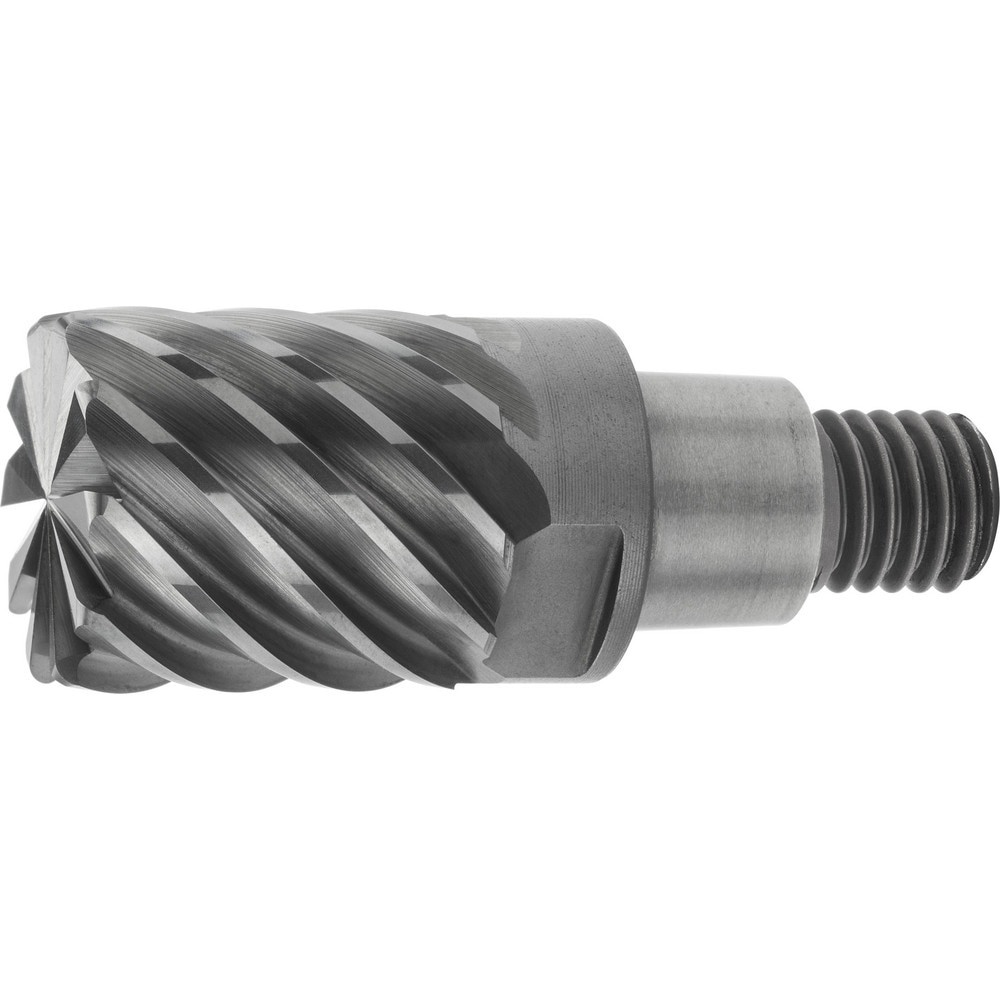 Corner Radius & Corner Chamfer End Mill Heads; Mill Diameter (mm): 16.00 ; Length of Cut (mm): 16.0000 ; Number Of Flutes: 10 ; Overall Length (mm): 41.3000 ; Corner Radius (mm): 1.00 ; Coating/Finish: AlCrN
