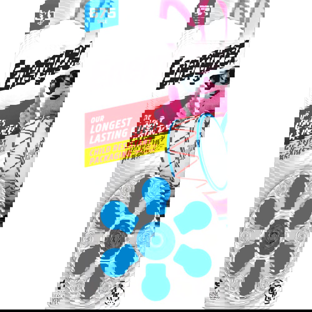 Hearing Aid Battery: Size 675, Zinc-Air