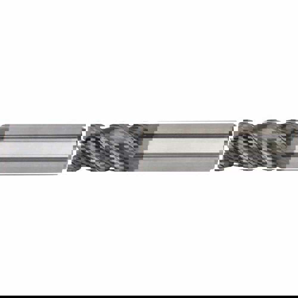 Square End Mill: 5/64'' Dia, 5/32'' LOC, 1/8'' Shank Dia, 1-1/2'' OAL, 4 Flutes, Solid Carbide