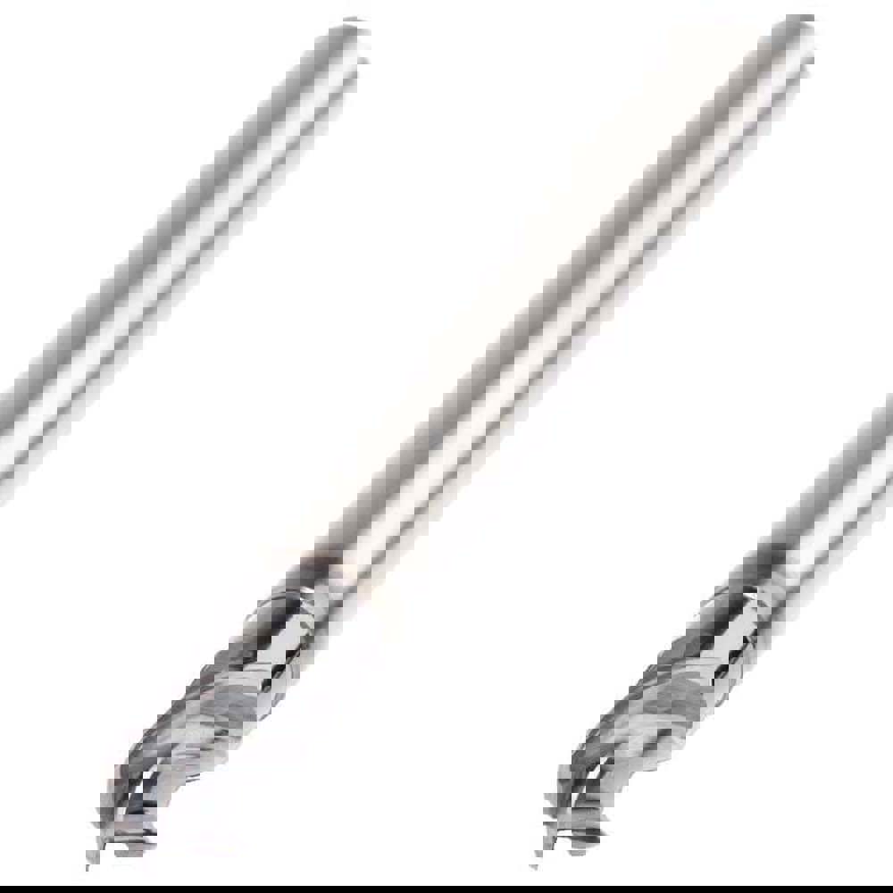 Ball End Mill: 6.00 mm Dia, 6.00 mm LOC, 4 Flute, Solid Carbide