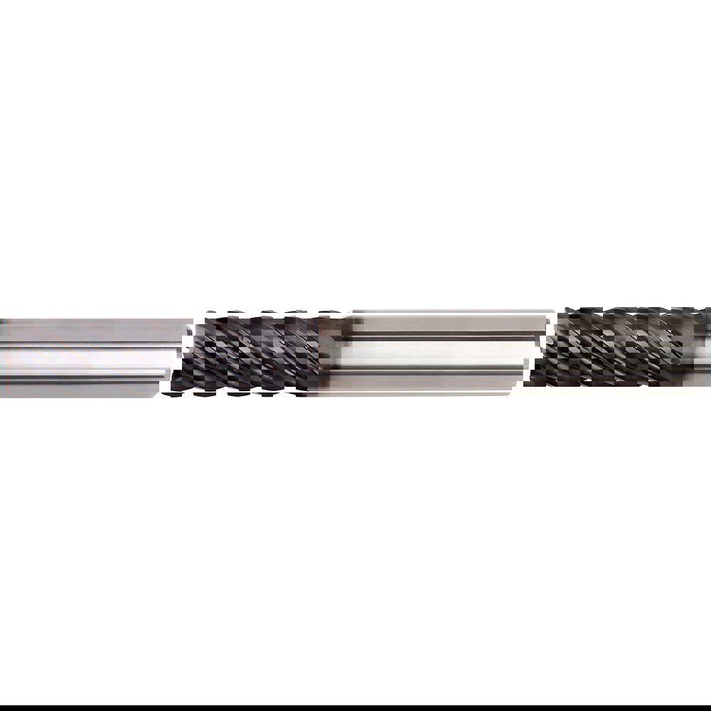 Corner Radius End Mill: 12 mm Dia, 60 mm LOC, 0.75 mm Radius, 5 Flutes, Solid Carbide