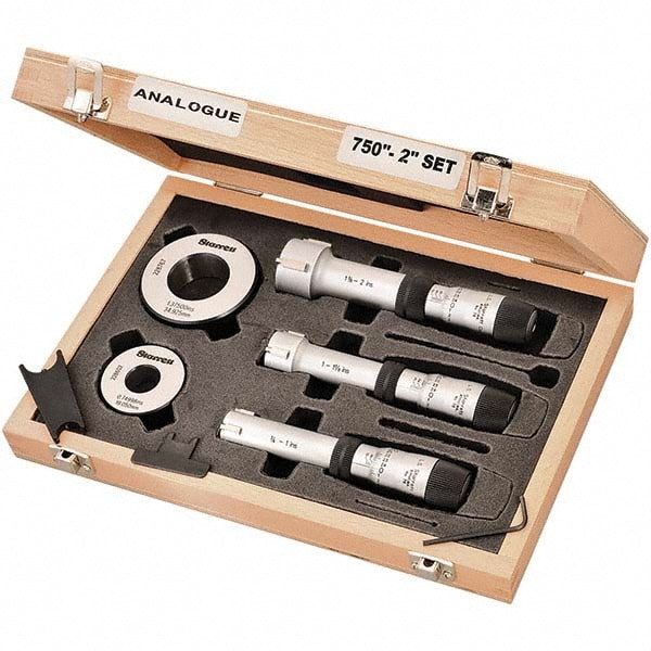 Mechanical Inside Micrometer Set: 3/4
