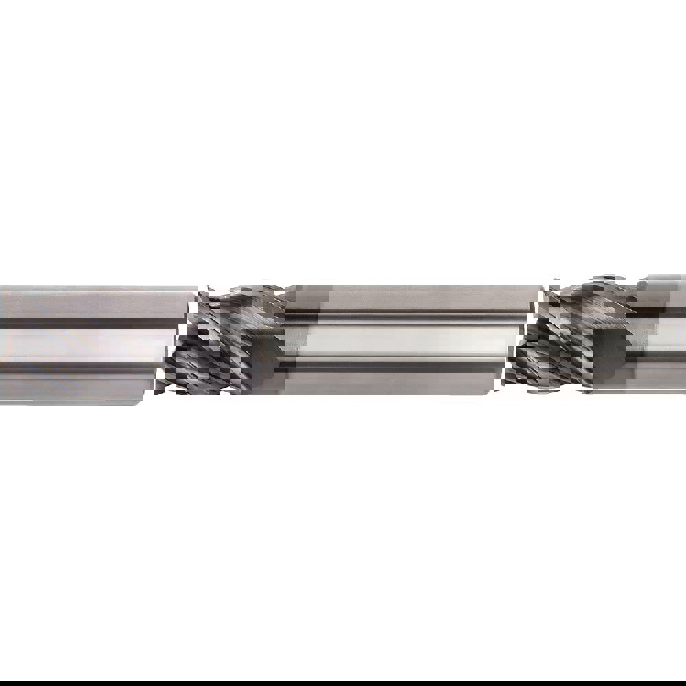 Corner Chamfer End Mill: 2.50 mm Dia, 5.00 mm LOC, 4 Flute, 0.10 mm Chamfer Width, Solid Carbide