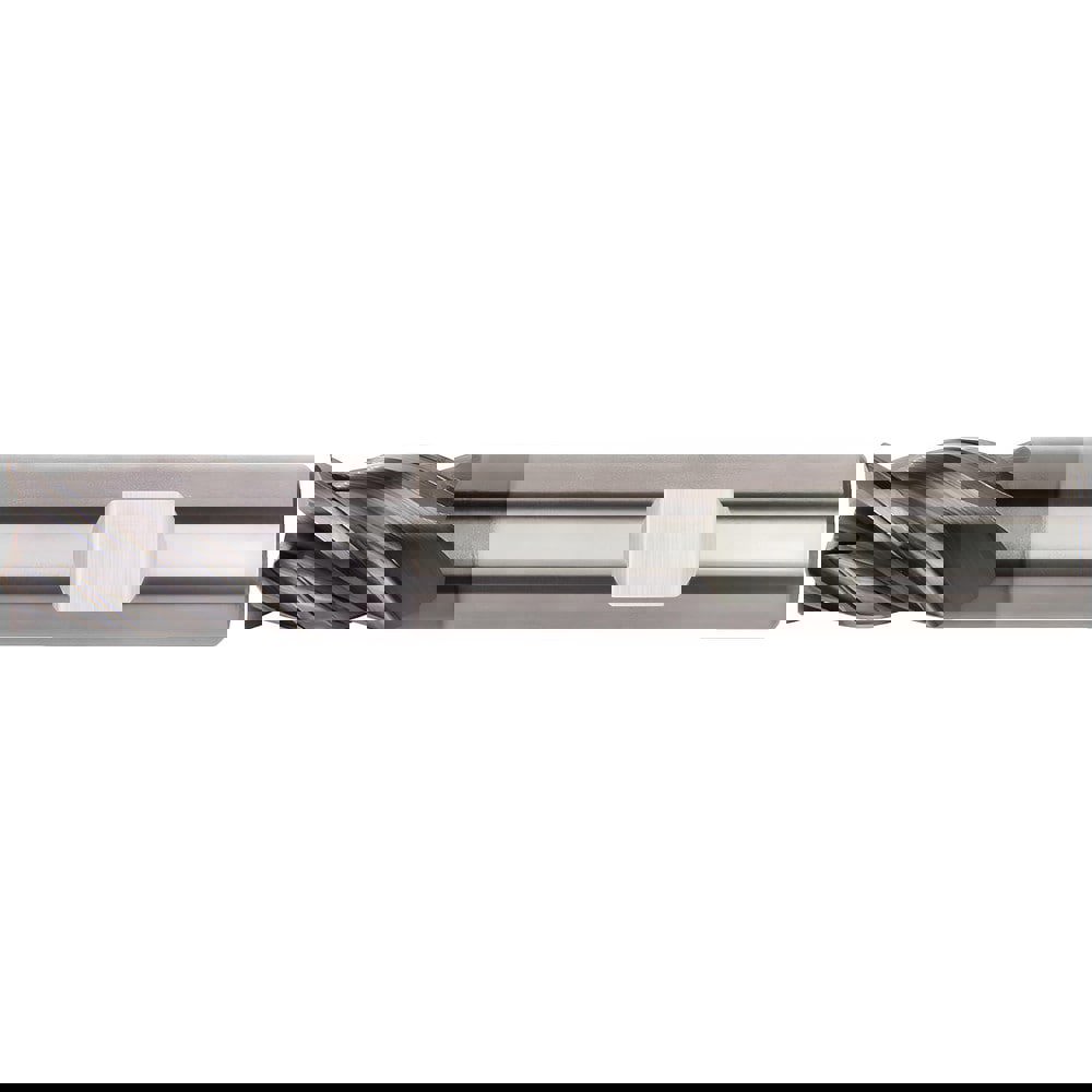 Corner Chamfer End Mill: 2.50 mm Dia, 5.00 mm LOC, 4 Flute, 0.10 mm Chamfer Width, Solid Carbide