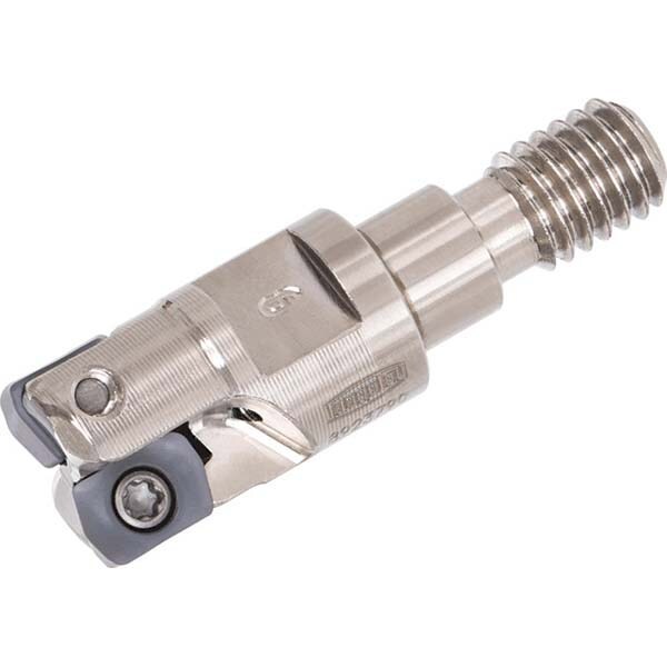 Indexable High-Feed End Mill: 16 mm Cut Dia, 13 mm Modular Shank