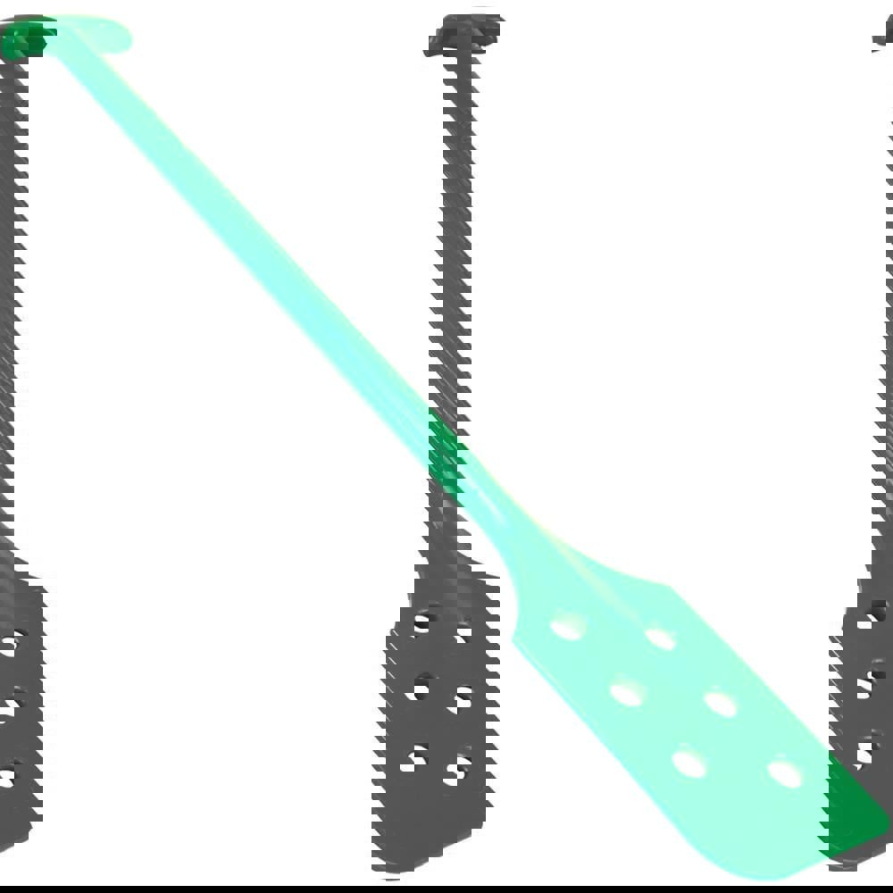 Green Polypropylene Mixing Paddle with Holes