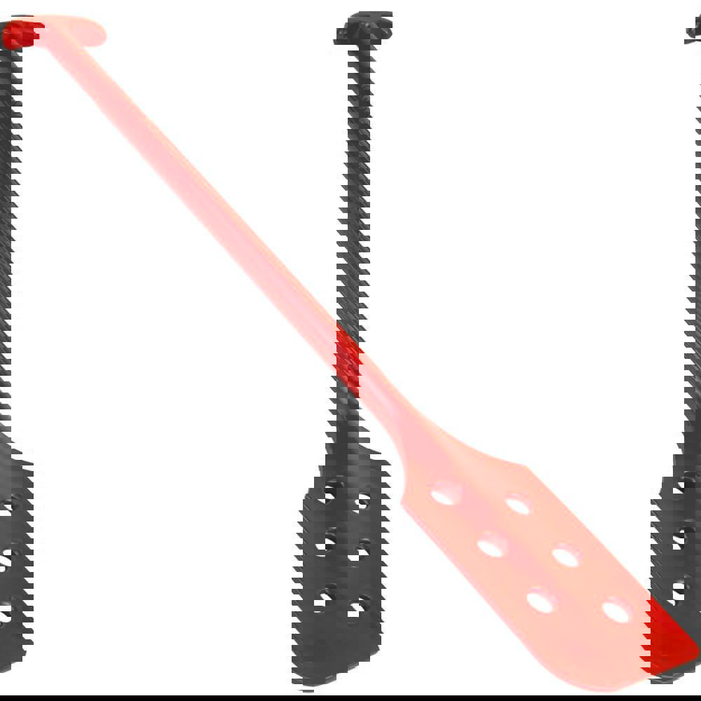 Red Polypropylene Mixing Paddle with Holes