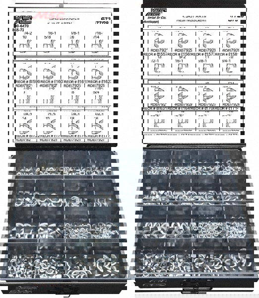 1/4-20 to 3/4-16 Thread, 425 Piece Steel Nut Assortment