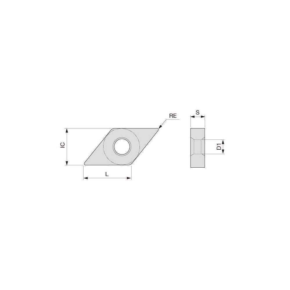 Turning Insert: DNMG431-28 AH8005, Solid Carbide