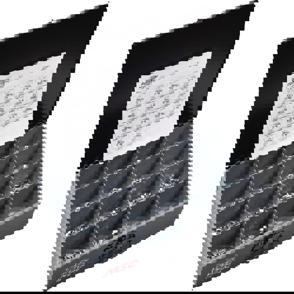 M4x0.7 to M16x2 Thread, 665 Piece Steel Nut Assortment