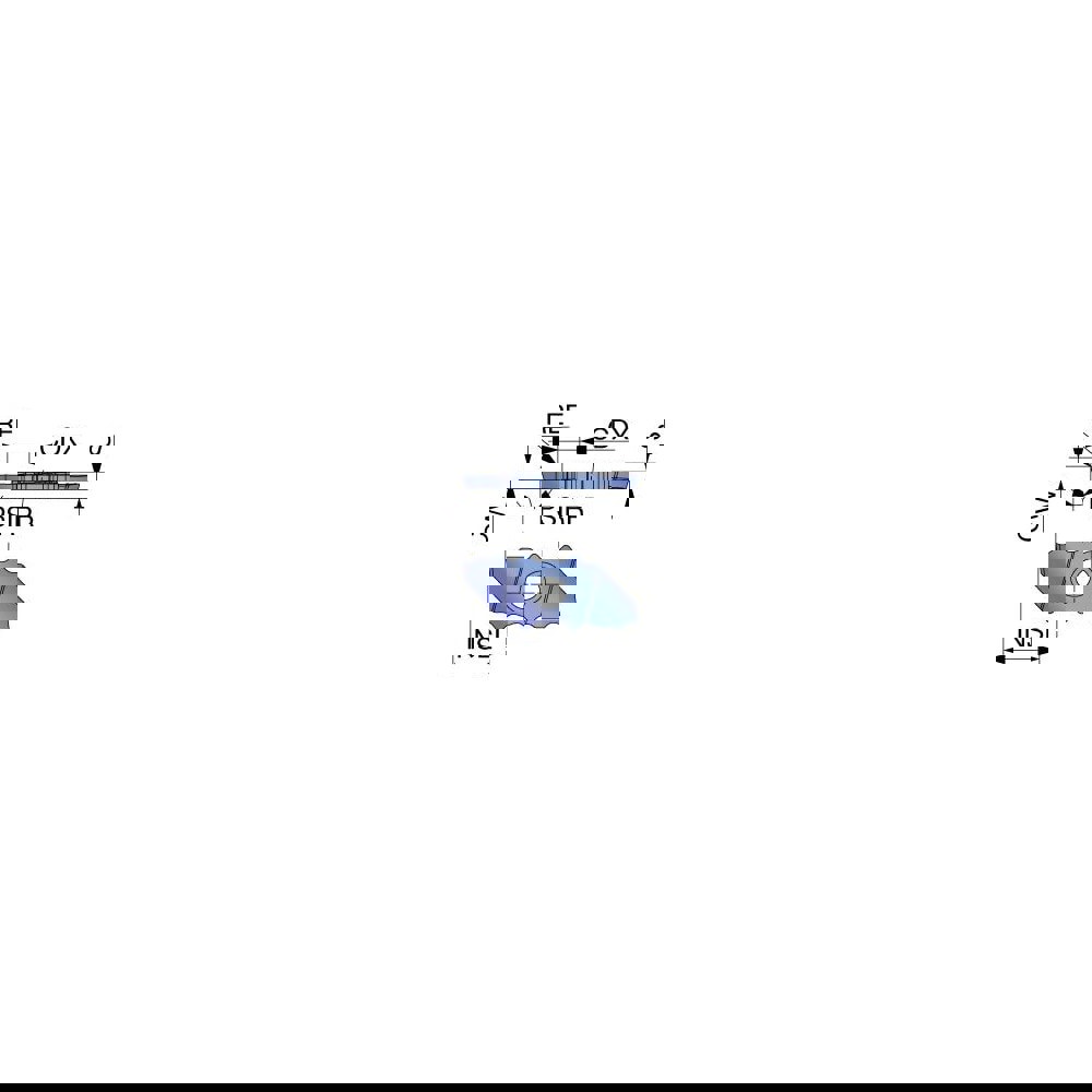Grooving Insert: JXPG20L15F-15 SH725, Carbide