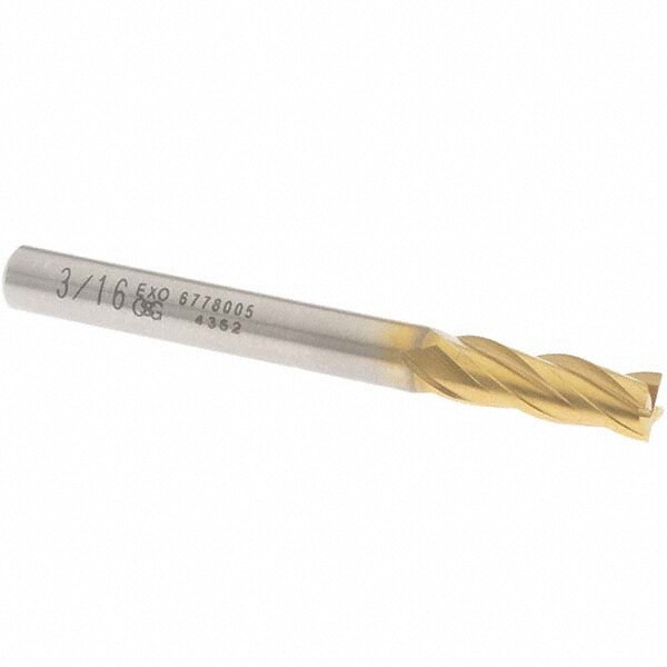 Square End Mill: 3/16
