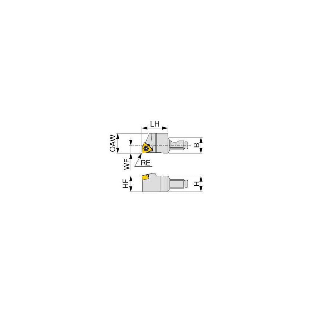 Modular Turning & Profiling Head: Size QC12, 0.768