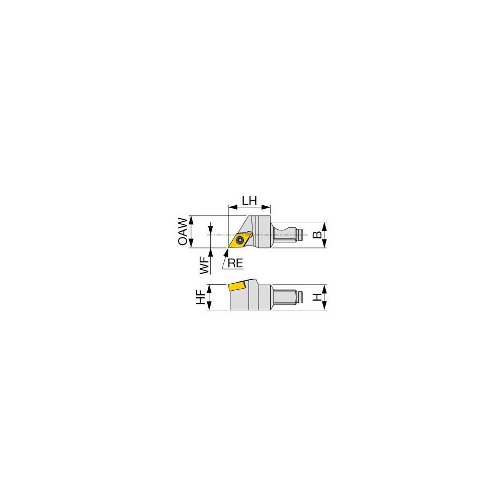 Modular Turning & Profiling Head: Size QC12, 0.768