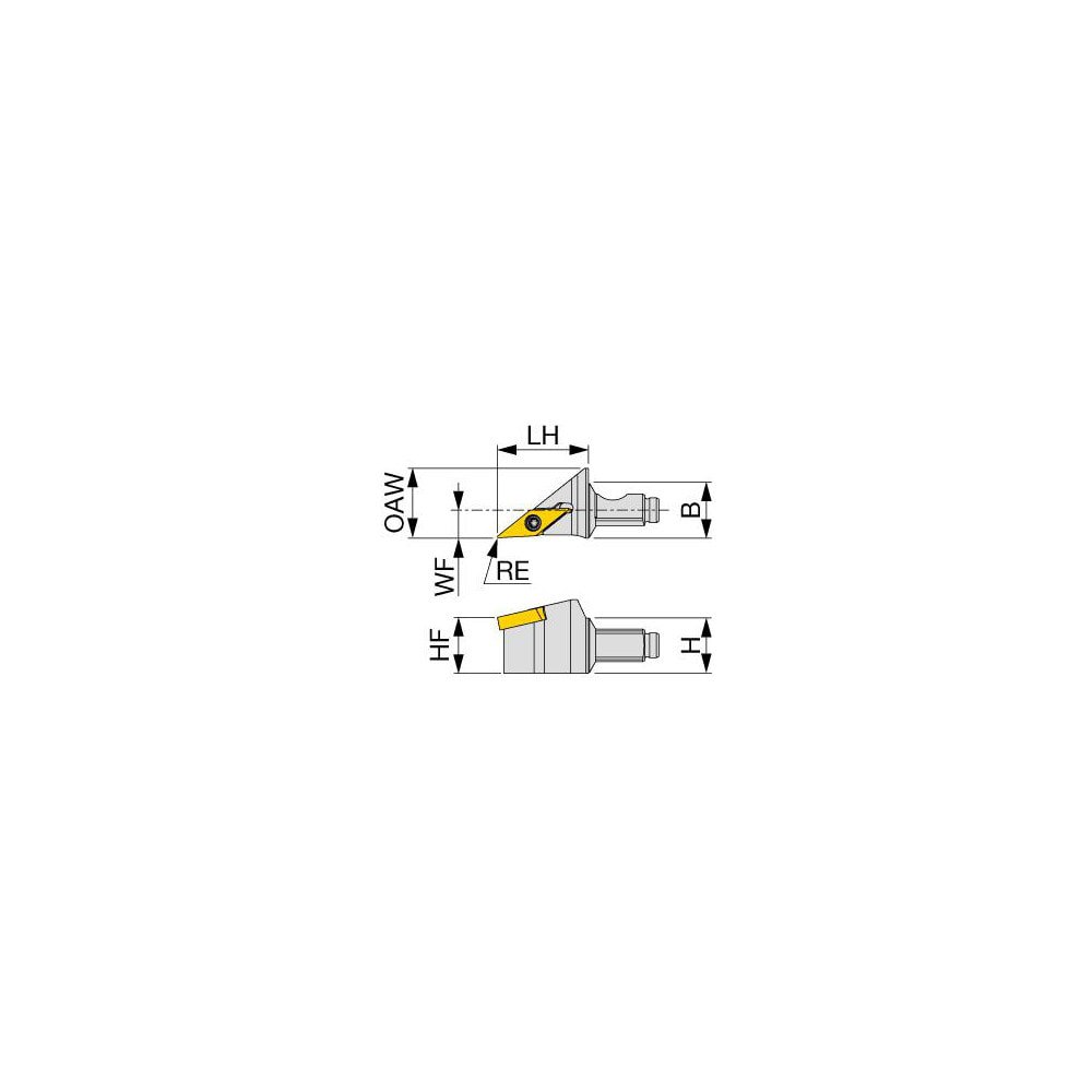 Modular Turning & Profiling Head: Size QC12, 0.768