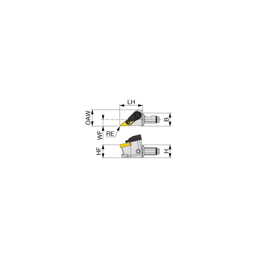 Modular Turning & Profiling Head: Size QC12, 0.827