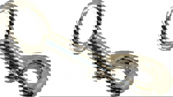 Oval Fixed Eye Bolt Snap: 110 lb Load Capacity