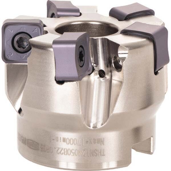 Indexable Square-Shoulder Face Mill: THSN12U4.00B1.50R08, 4'' Cut Dia, 1.5000