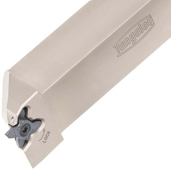 Indexable Grooving Toolholder: STCR16-18-CHP, External, Right Hand, 7 mm Max Workpiece Dia