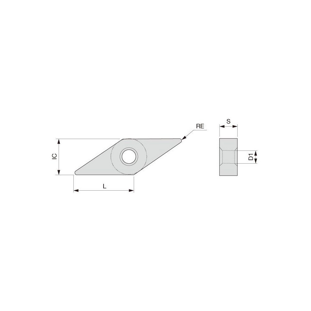 Turning Insert: VNMG332TM T9235, Solid Carbide