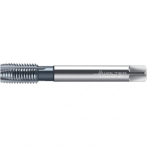 Spiral Point Tap: M14 x 2, Metric, 4 Flutes, Gunnose, 6HX, High Speed Steel, TiCN Finish
