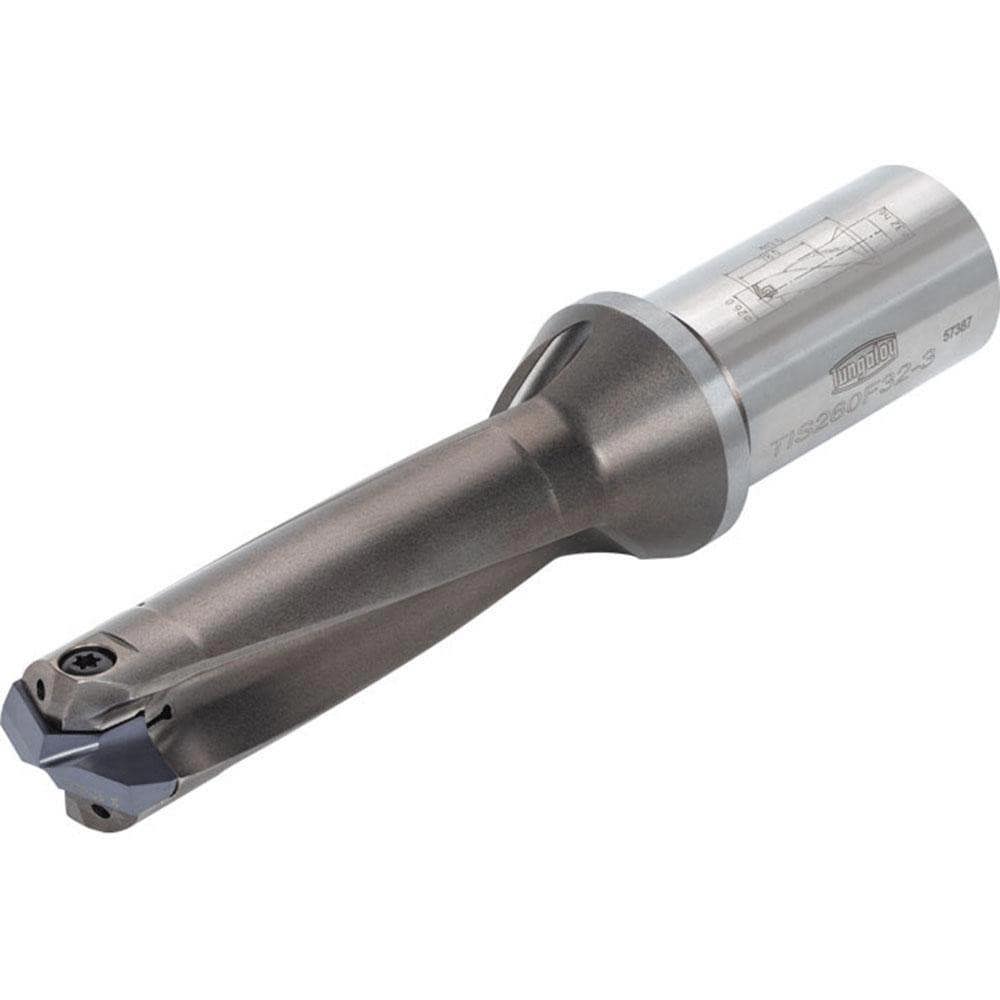 Replaceable-Tip Drill: 25 to 25.9 mm Dia, 78.9 mm Max Depth, 32 mm Weldon Flat Shank