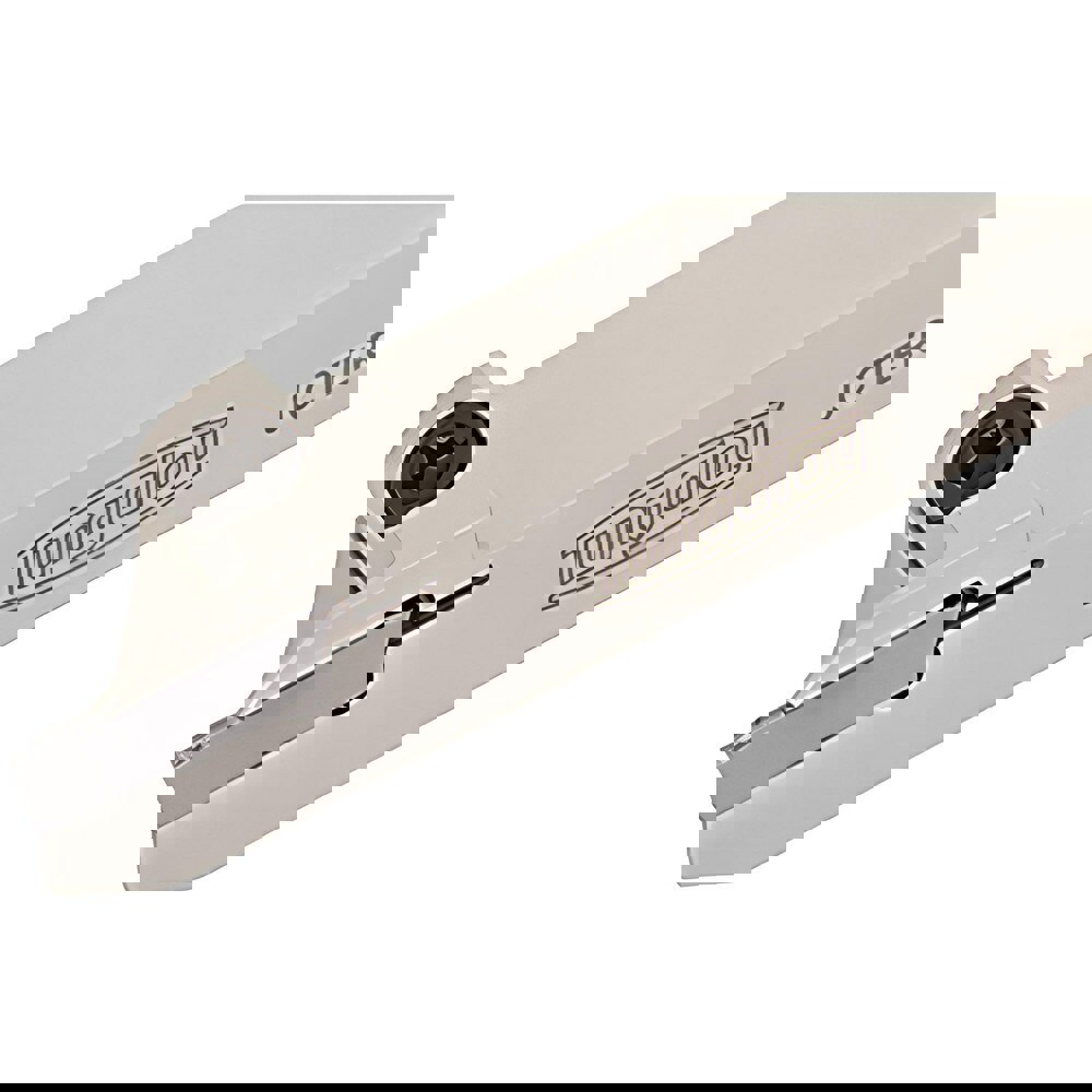 Indexable Grooving/Cut-Off Toolholders; Internal or External: External ; Hand of Holder: Left Hand ; Maximum Depth of Cut (mm): 18.00 ; Maximum Groove Width (Decimal Inch): 0.0980 ; Minimum Groove Width (Decimal Inch): 0.0591 ; Toolholder Style: JCTEL