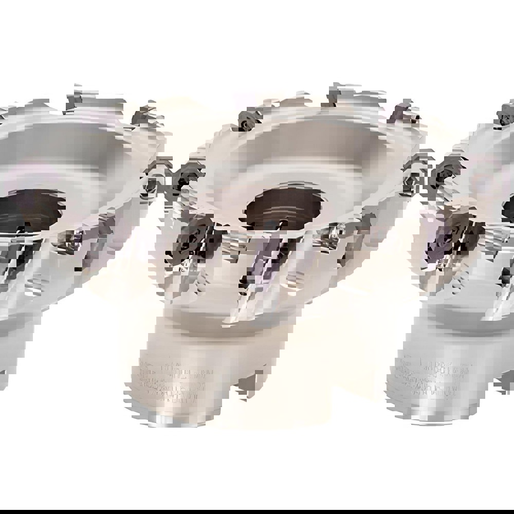 Indexable Chamfer & Angle Face Mills; Minimum Cutting Diameter (mm): 80.00 ; Maximum Cutting Diameter (mm): 175.40 ; Maximum Depth of Cut (mm): 3.00 ; Arbor Hole Diameter (mm): 27.00 ; Lead Angle: 41.000 ; Compatible Insert Size Code: OWMT