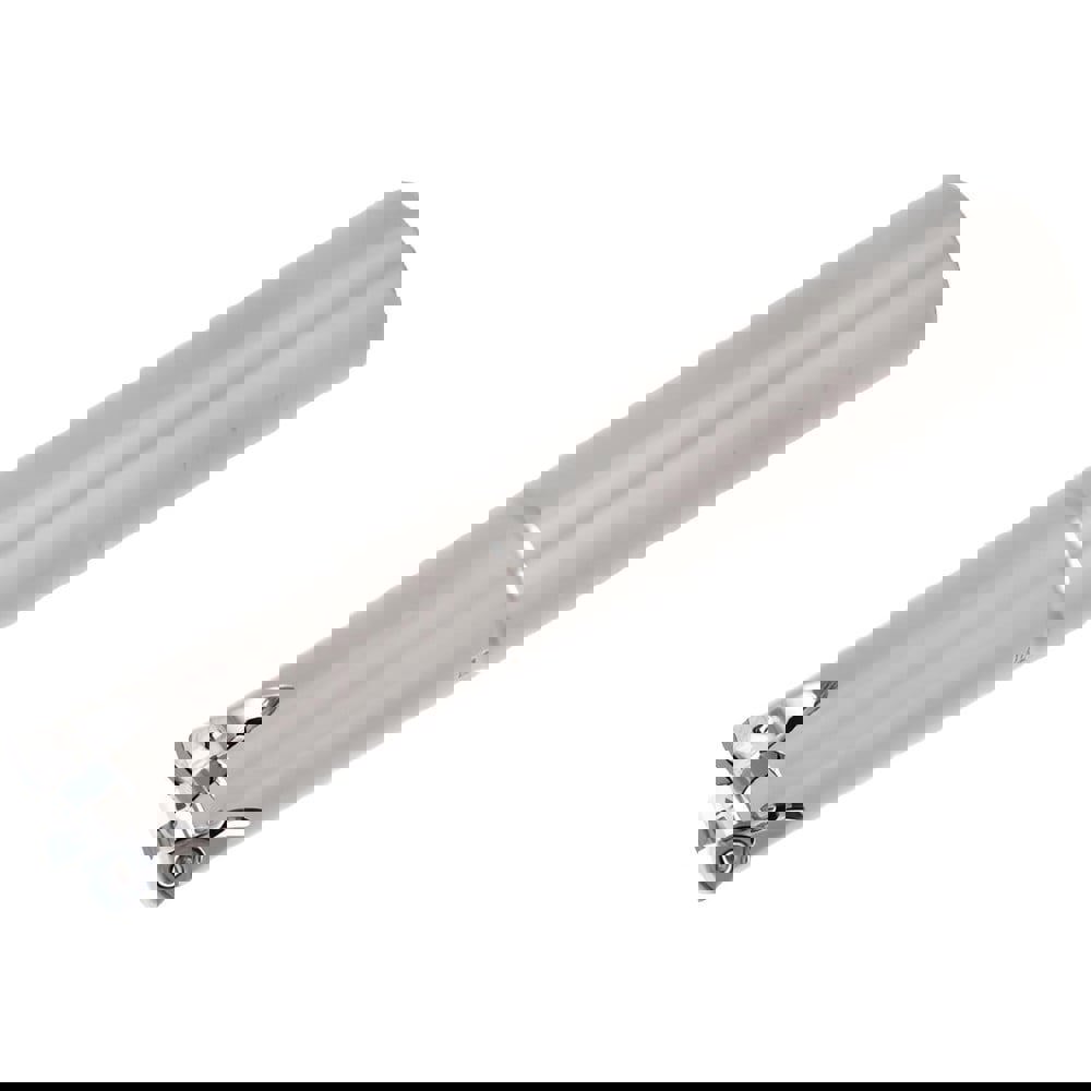 Indexable High-Feed End Mills; Minimum Cutting Diameter (Decimal Inch): 0.9606 ; Maximum Cutting Diameter (Inch): 1-1/4 ; Maximum Depth of Cut (Decimal Inch): 0.0390 ; Toolholder Style: EXWX ; Shank Type: Cylindrical ; Shank Diameter (Inch): 1-1/4
