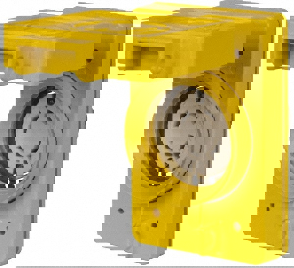 480 VAC, 20 Amp, L16-20R NEMA, Self Grounding Receptacle