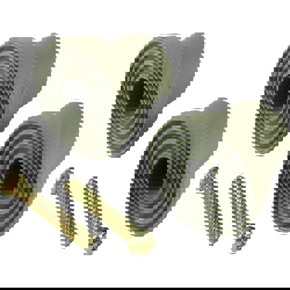 Stops; Type: Rubber Tip Replacement ; Finish/Coating: Gray ; Stop Material: Rubber ; Mount Type: Screw