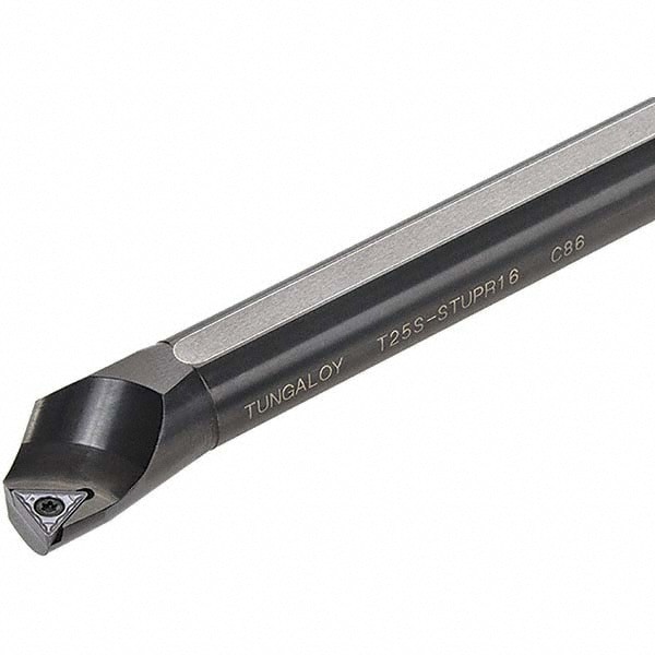 Indexable Boring Bar: T25S-STUPR16C-D27, 27 mm Min Bore Dia, Right Hand Cut, 25 mm Shank Dia, 95 &deg; Lead Angle, Tsuppari (Shank)