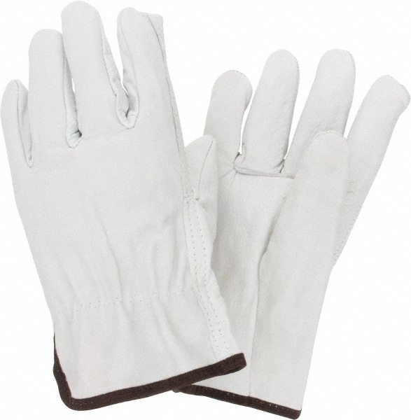 Work Gloves: PRO-SAFE Size Large, Not Lined, Cowhide