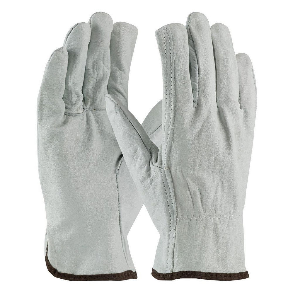 General Purpose Work Gloves: Medium, Cowhide Leather