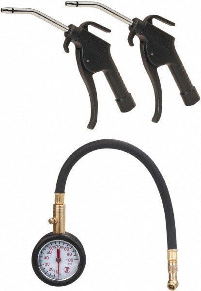 Air Blow Gun: Bent Fixed Safety Extension Tube, Pistol Grip