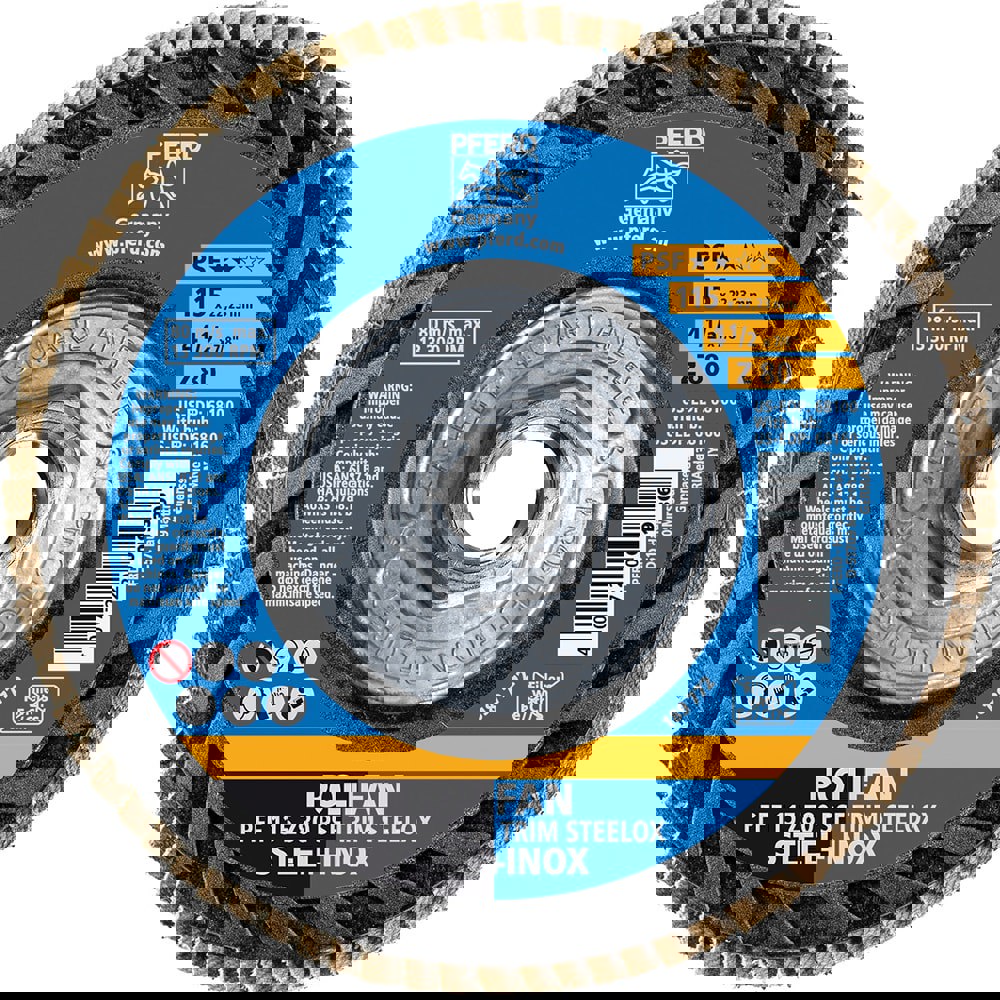 Flap Disc: 5/8-11 Hole, 80 Grit, Zirconia Alumina, Type 27