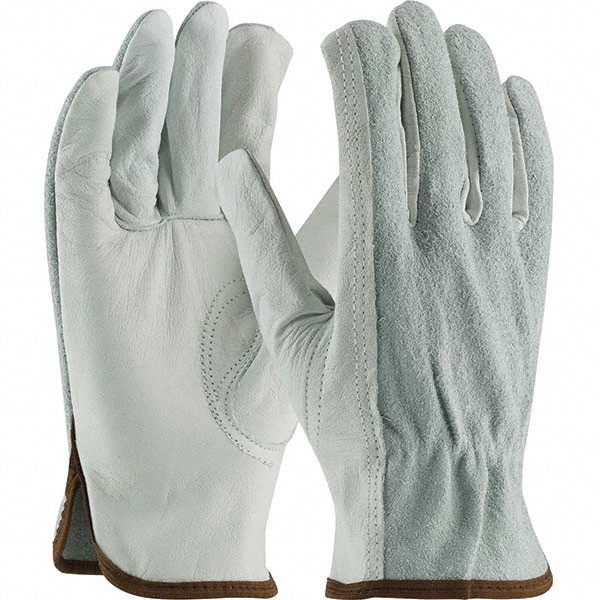General Purpose Work Gloves: Large, Cowhide Leather