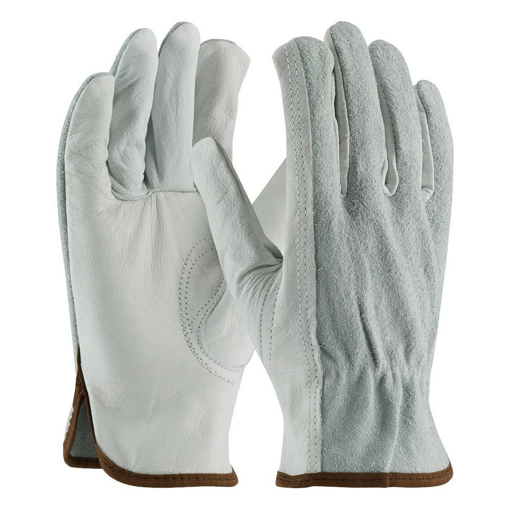 Work Gloves: PiP 68-160SB, Size 2X-Large, Leather Lined, Leather, General Purpose
