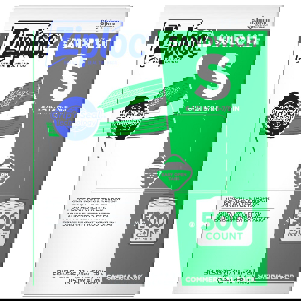 Sandwich Bag: 22 oz, Clear, Plastic