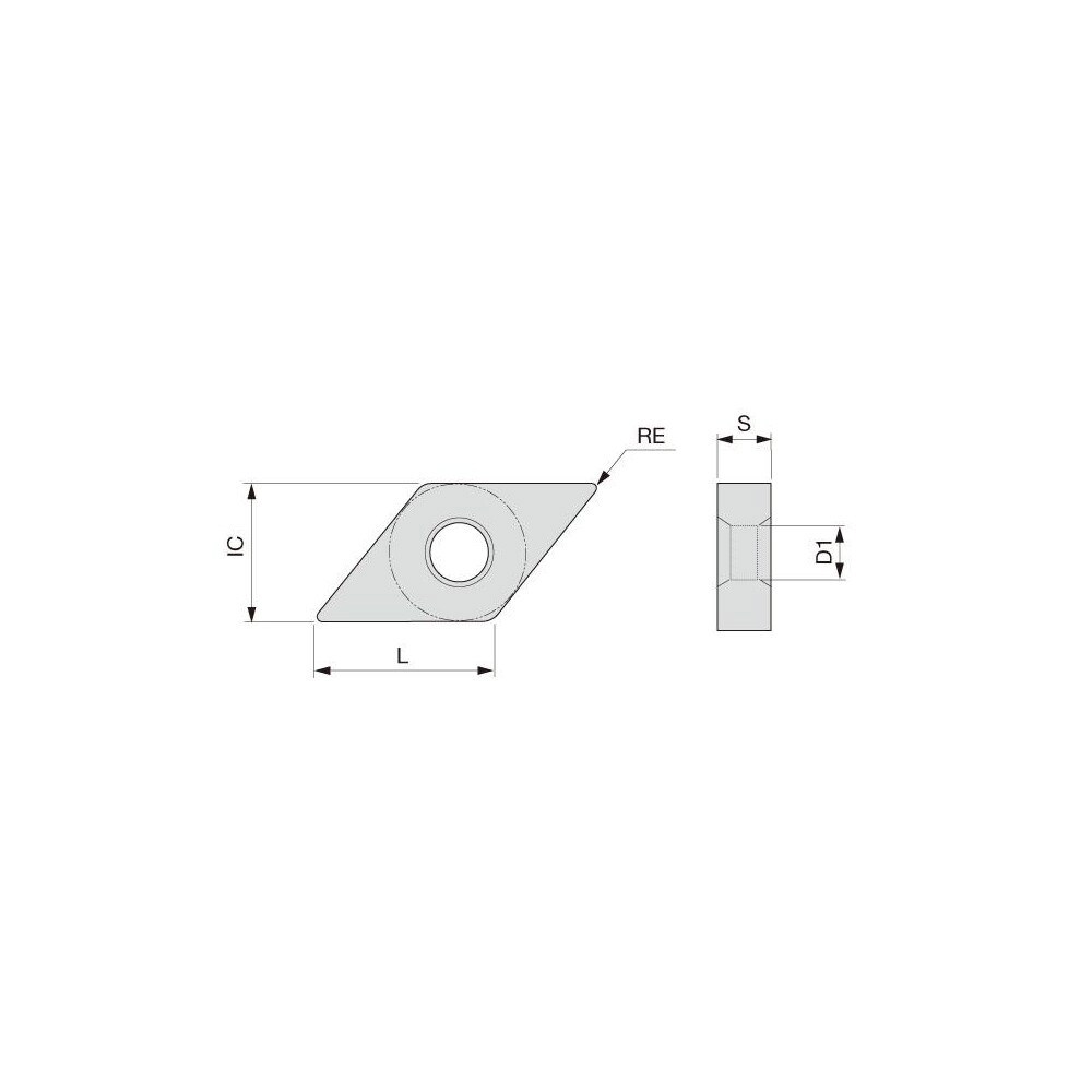 Turning Insert: DNMG431SF T6130, Solid Carbide