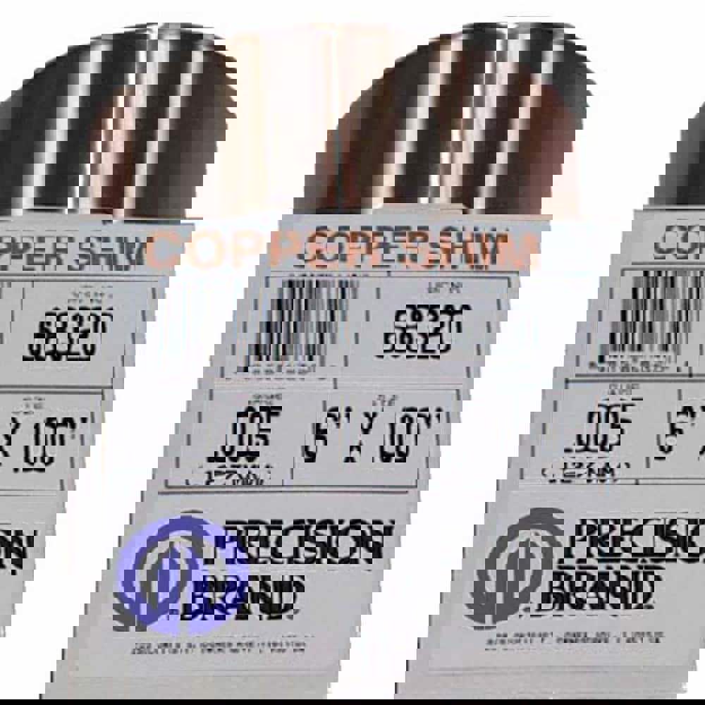 Shim Stock: 0.004'' Thick, 100'' Long, 6