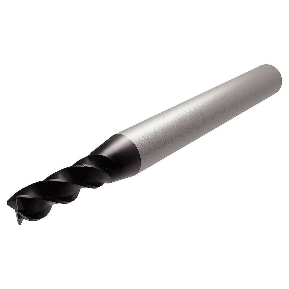 Corner Chamfer End Mill: 5 mm Dia, 10 mm LOC, 4 Flutes, 0.1 mm Chamfer Width, Solid Carbide