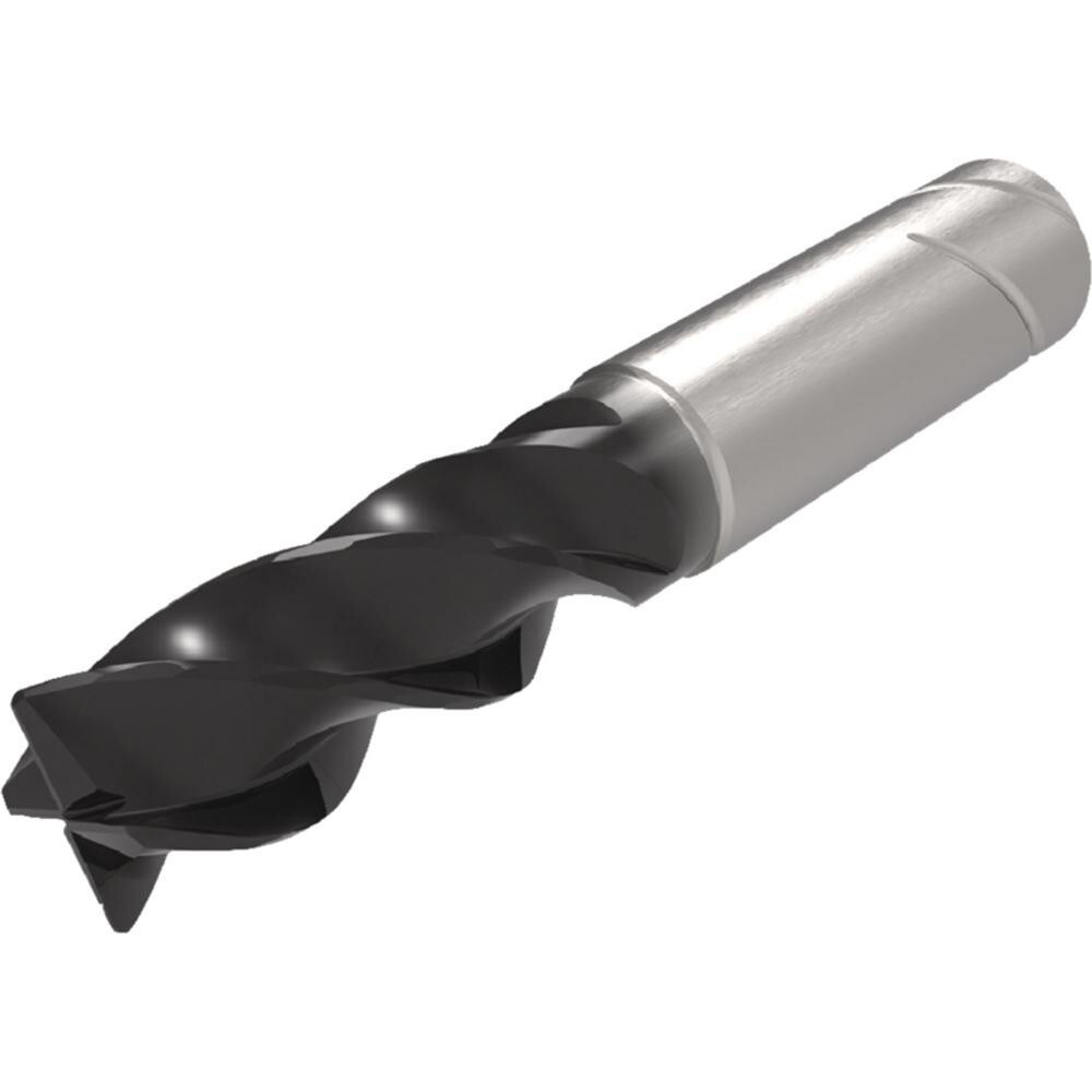 Corner Radius End Mill: 20 mm Dia, 40 mm LOC, 1 mm Radius, 4 Flutes, Solid Carbide